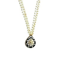 Thumbnail for Tiaraa Green Studded Traditional Pearl Necklace For Women - Distacart