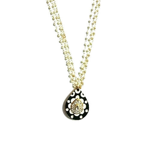 Tiaraa Green Studded Traditional Pearl Necklace For Women - Distacart