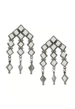 Thumbnail for Mominos Fashion Johar Kamal Oxidised Silver-Plated Alloy Finish Mirror Choker For Women - Distacart