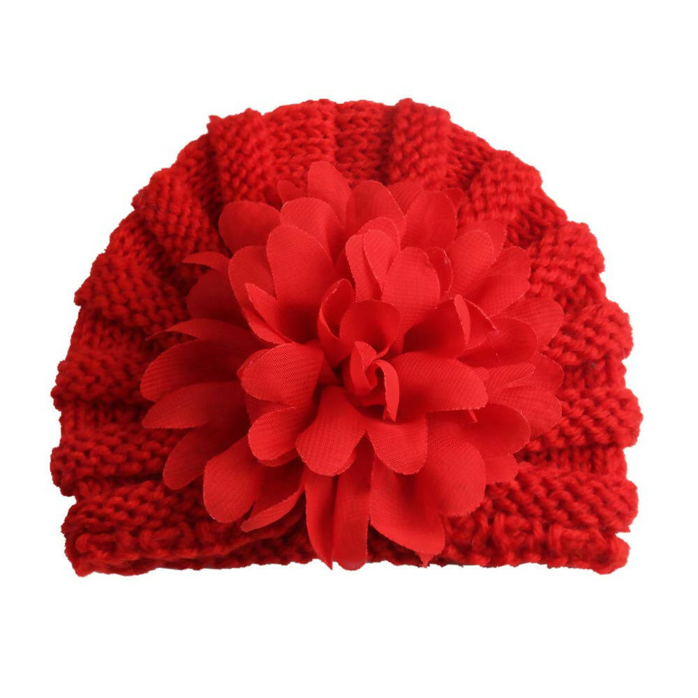 BabyMoon Baby Knitted Flower Cap - Distacart