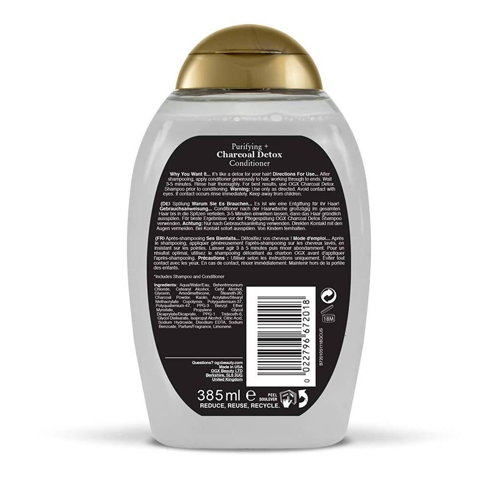 OGX Purifying + Charcoal Detox Conditioner - Distacart