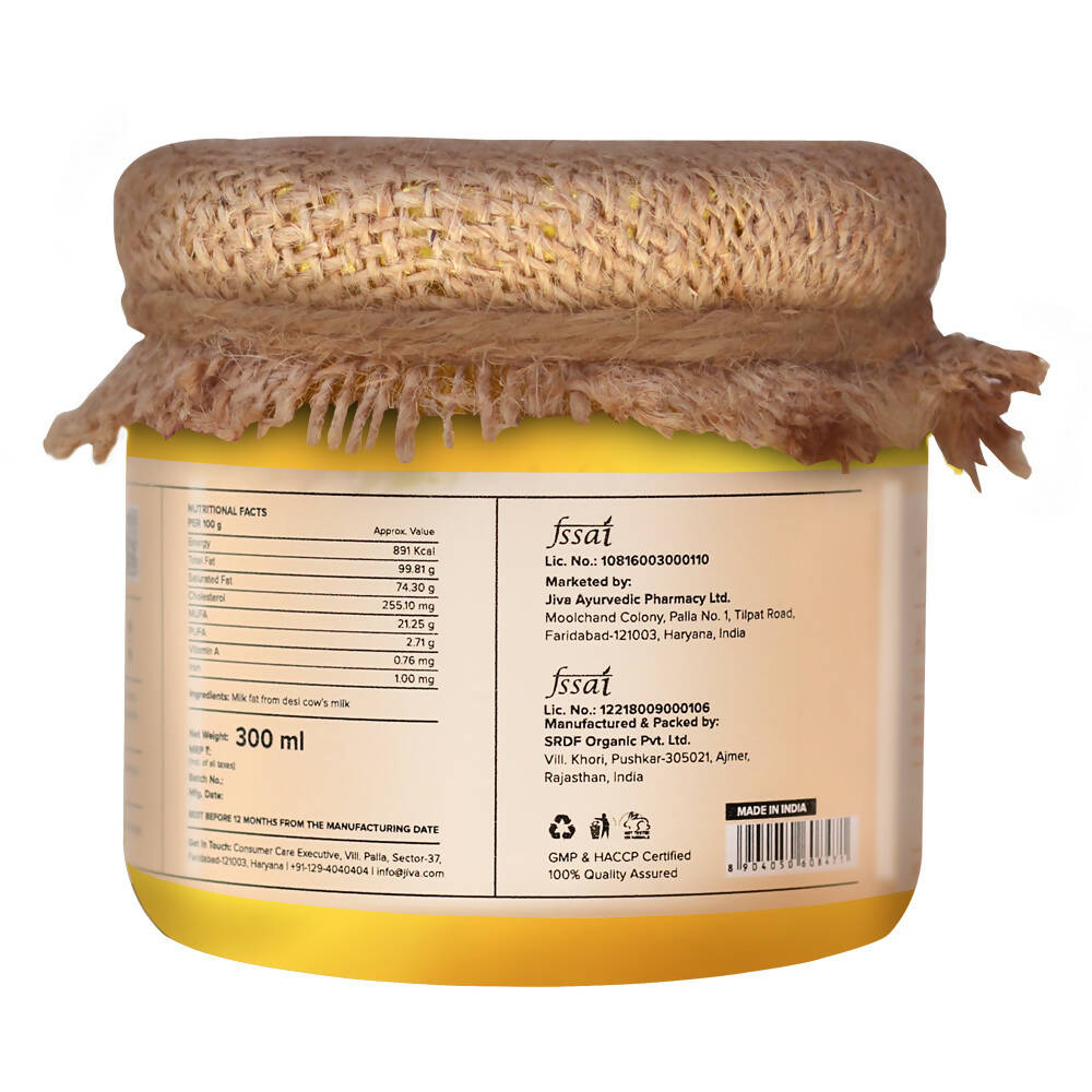 Jiva Ayurveda A2 Gir Desi Cow Ghee - Distacart