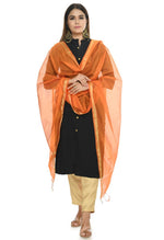 Thumbnail for Mominos Fashion Orange Banarsi Piping Dupatta