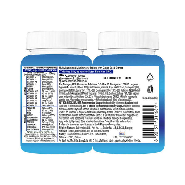 Centrum Men Supports Overall Health Tablets - Distacart