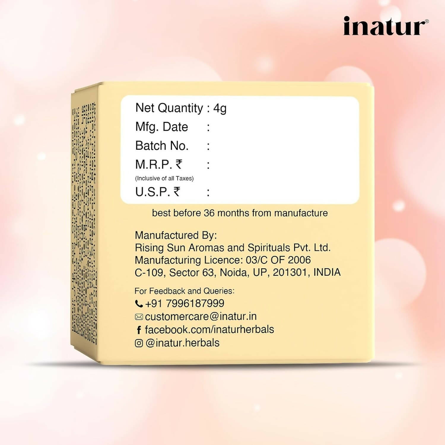 Inatur Lip and Cheek Tint Sunny Red - Distacart