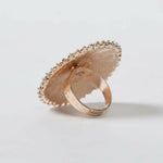 Thumbnail for Mominos Fashion Joharkamal Gold-Plated Stone Studded Adjustable Finger Ring - Design 05 - Distacart