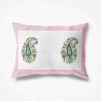Thumbnail for Paisley Hand Block Printed Double 90x108 Inches Bedspread with 2 Pillow Covers - Distacart