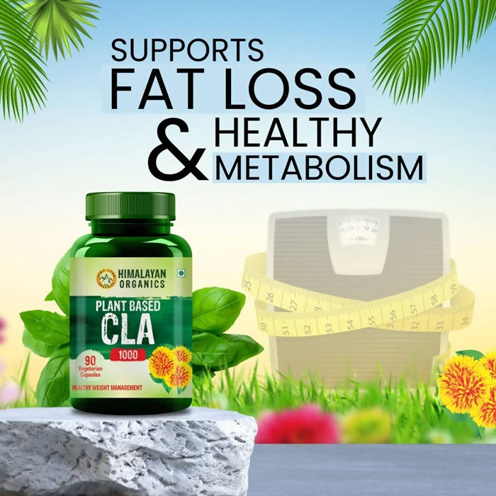 Himalayan Organics Plant Based CLA 1000 Healthy Weight Management Vegetarian Capsules - Distacart