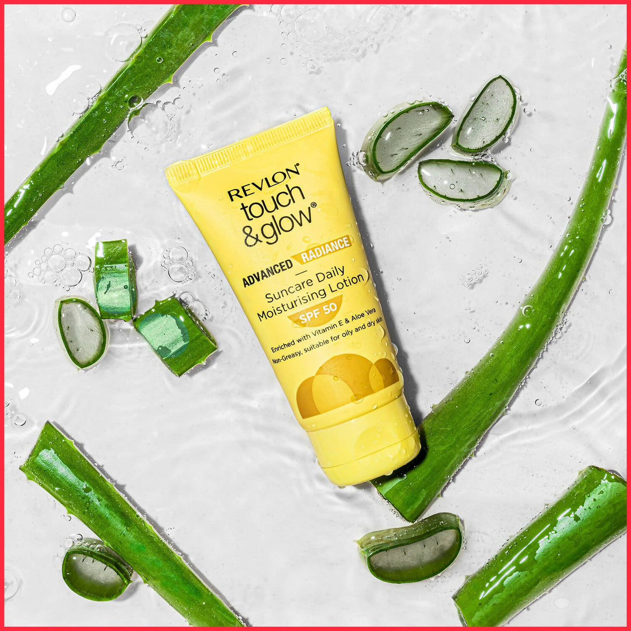 Revlon Touch & Glow Advanced Radiance Sun Care Daily Moisturizing Lotion SPF 50 - Distacart