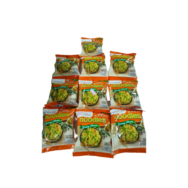 Patanjali Atta Noodles Yummy Masala (Pack of 10) - Distacart