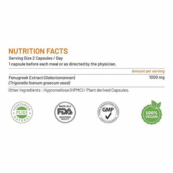 Bliss Welness Fenugreek Extract Capsules - Distacart