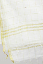Thumbnail for Mominos Fashion Moeza Women's Cotton Zari Box White Dupatta - Distacart