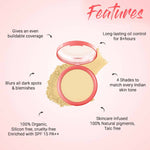 Thumbnail for Biotique Natural Makeup Pressed Magicompact Powder - Clay - Distacart