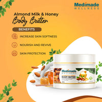 Thumbnail for Medimade Wellness Almond Milk & Honey Body Butter - Distacart
