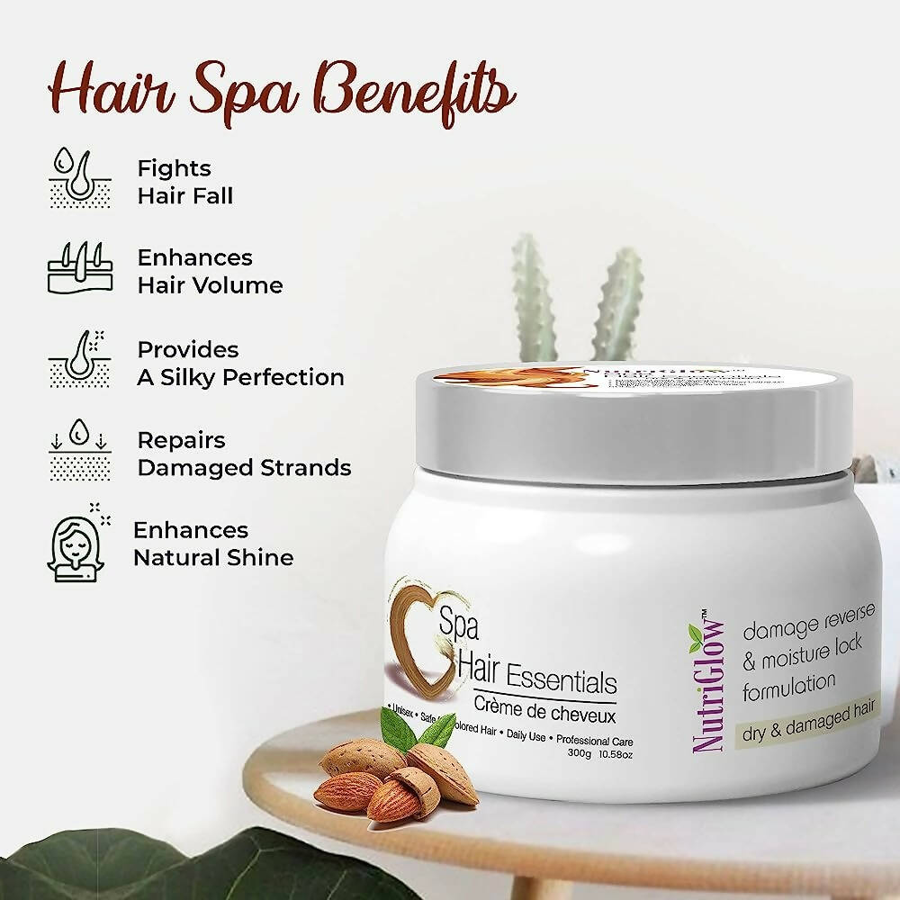 NutriGlow Hair Spa Cream with Damage Reverse & Moisture Lock Formulation for Dry & Damaged Hair - Distacart