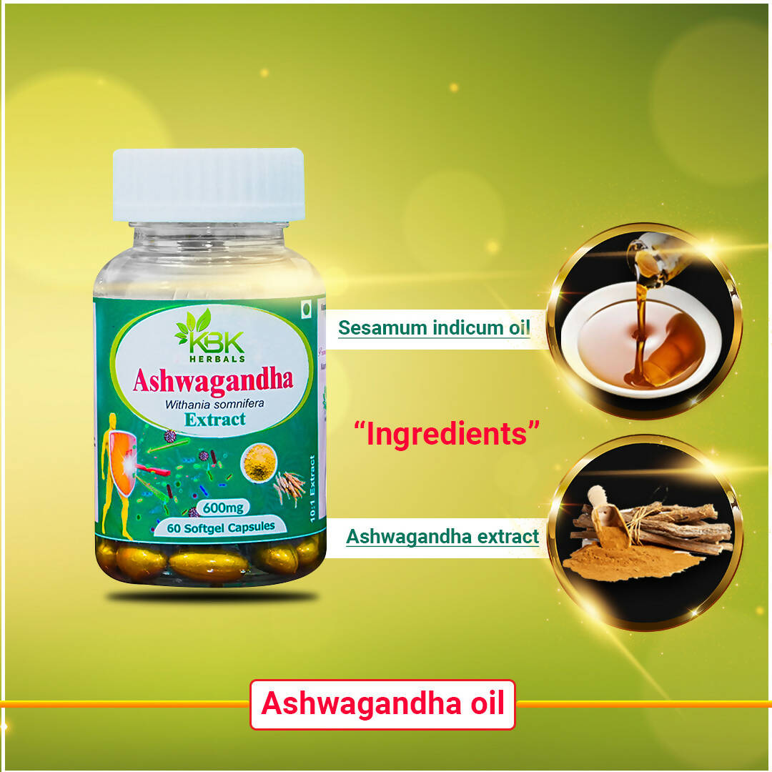 KBK Herbals Ashwagandha Extract Capsules - Distacart