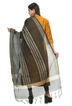 Thumbnail for Mominos Fashion Moeza Handloom Cotton Black Dupatta For Women - Distacart