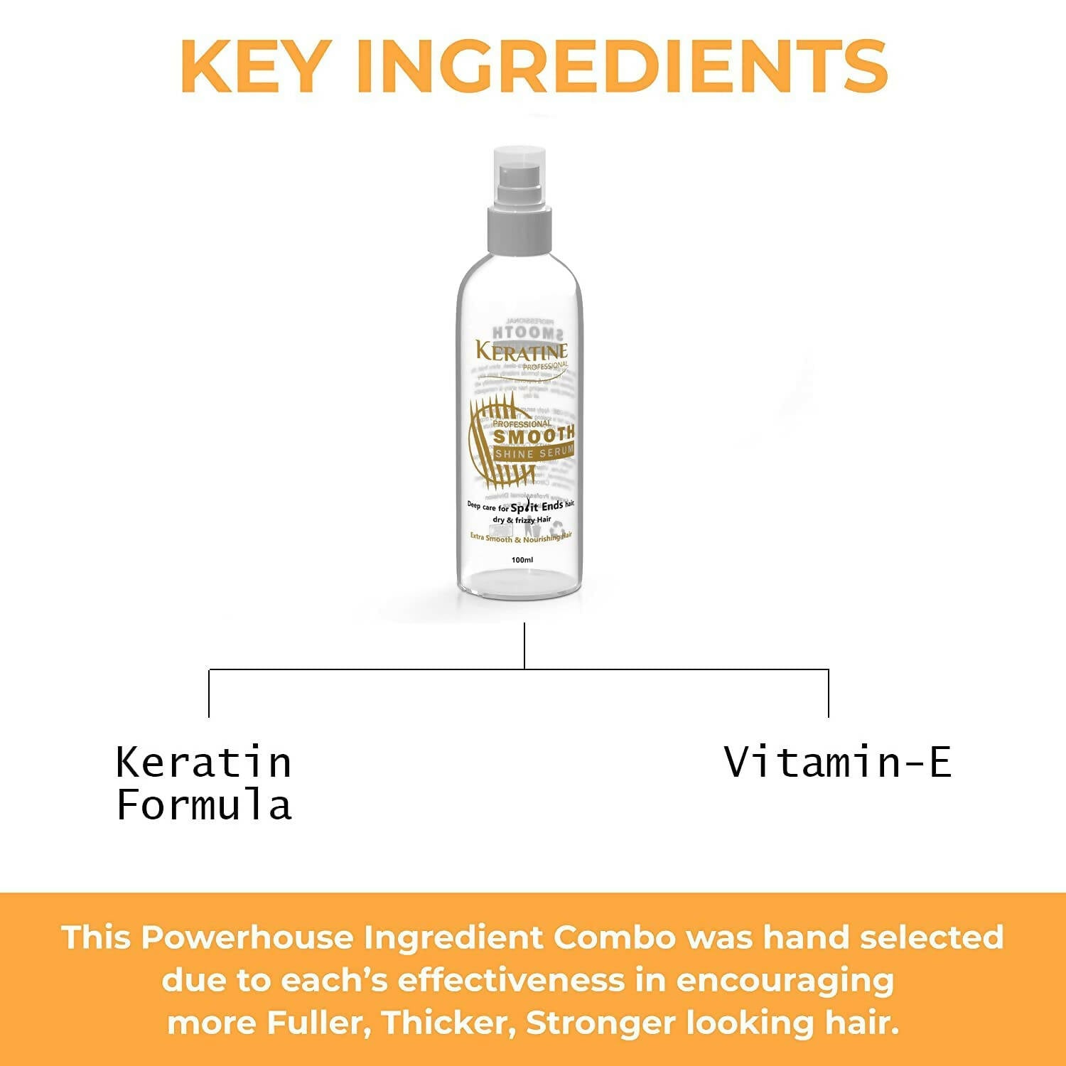 Keratine Professional Smooth Shine Hair Serum - Distacart