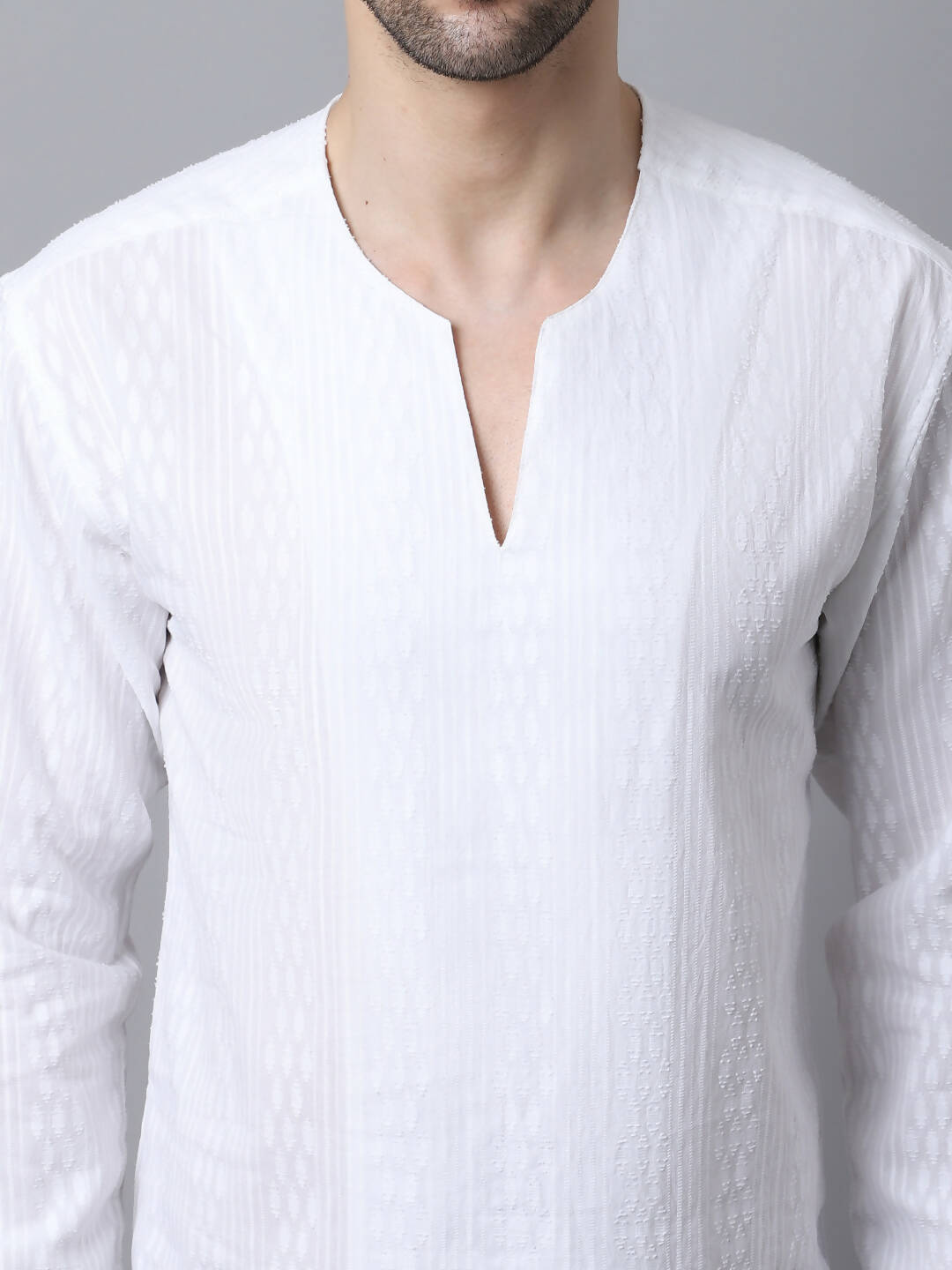 Even Apparels White Pure Cotton Embroided Kurta - Distacart