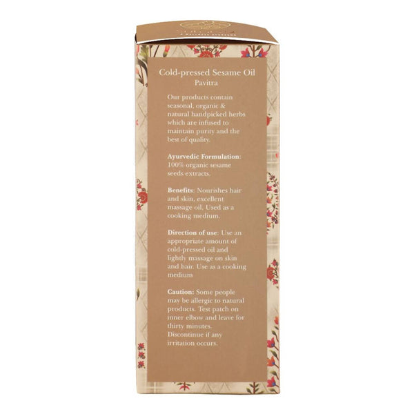 Sutatva Cold Pressed Sesame Oil - Distacart