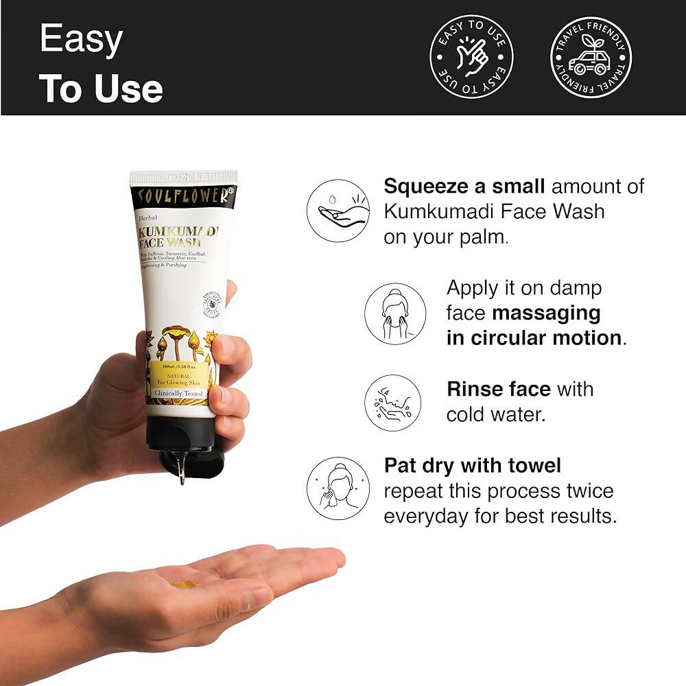 Soulflower Kumkumadi Face Wash - Distacart