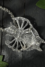 Thumbnail for Mominos Fashion Johar Kamal Silver-Plated Brass Finish Kaali Mata Long Neckalce For Women - Distacart