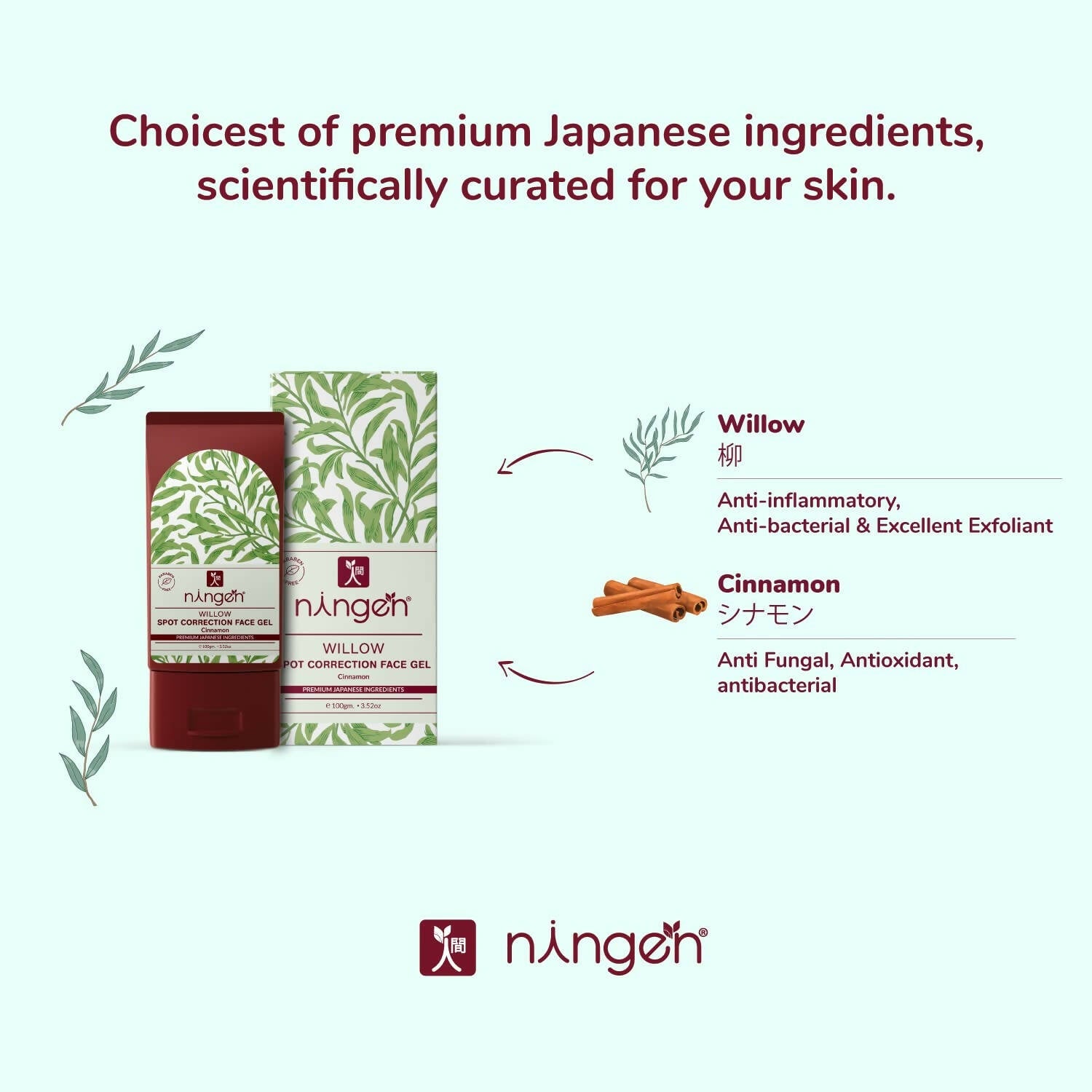 Ningen Willow Spot Correction Face Gel - Distacart