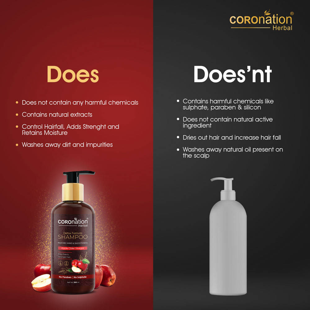 Coronation Herbal Apple Cider Vinegar Shampoo - Distacart