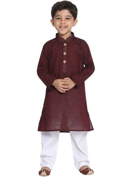 Vastramay A pure south handloom cotton kurta pyjama For Boys - Distacart