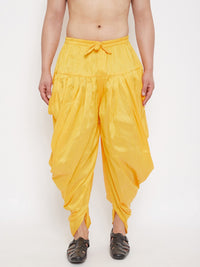 Thumbnail for VM by Vastramay Men's Yellow Cowl Dhoti - Distacart