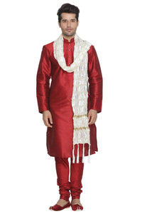 Thumbnail for Vastramay Men's White Viscose Dupatta - Distacart
