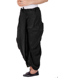 Thumbnail for VM by Vastramay Men's Black Silk Blend Dhoti - Distacart