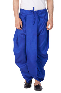 Thumbnail for VM by Vastramay Men's Blue Silk Blend Dhoti - Distacart