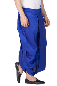 Thumbnail for VM by Vastramay Men's Blue Silk Blend Dhoti - Distacart