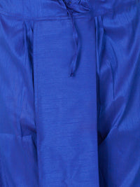 Thumbnail for VM by Vastramay Men's Blue Silk Blend Dhoti - Distacart