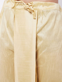 Thumbnail for Vastramay Men's Maroon And Gold Silk Blend Jacket, Kurta and Dhoti Set - Distacart