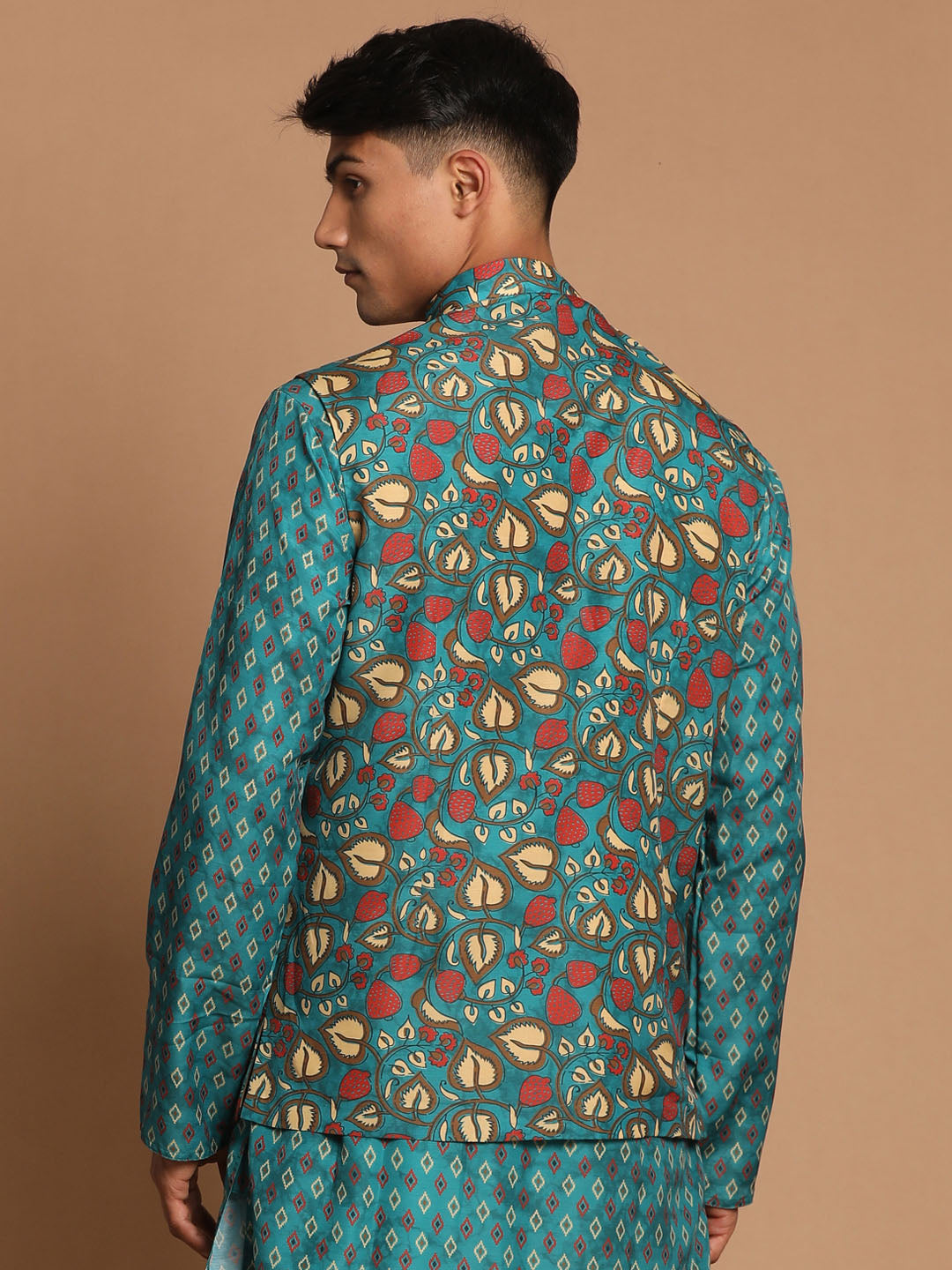 Vastramay Men's Green Nehru Jacket - Distacart