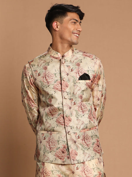 Vastramay Men's Brown Nehru Jacket - Distacart