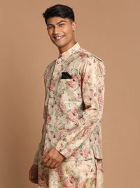 Thumbnail for Vastramay Men's Brown Nehru Jacket - Distacart