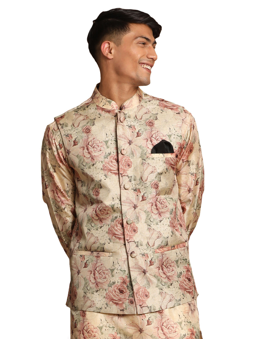 Vastramay Men's Brown Nehru Jacket - Distacart