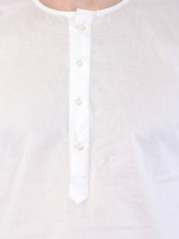 Thumbnail for Vastramay Men's White Cotton Addi Kurta - Distacart