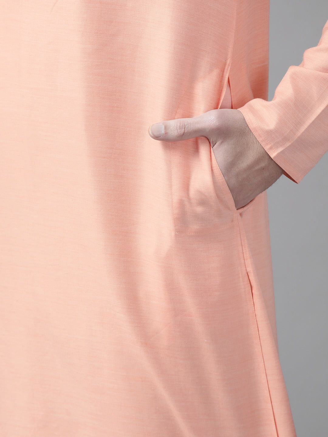 Shvaas By Vastramay Men's Orange Organic Cotton Kurta - Distacart