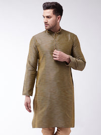 Thumbnail for VM by Vastramay Men's Black Silk Blend Kurta - Distacart