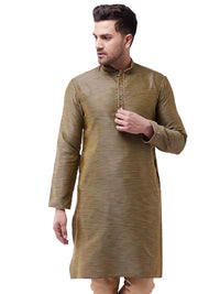 Thumbnail for VM by Vastramay Men's Black Silk Blend Kurta - Distacart