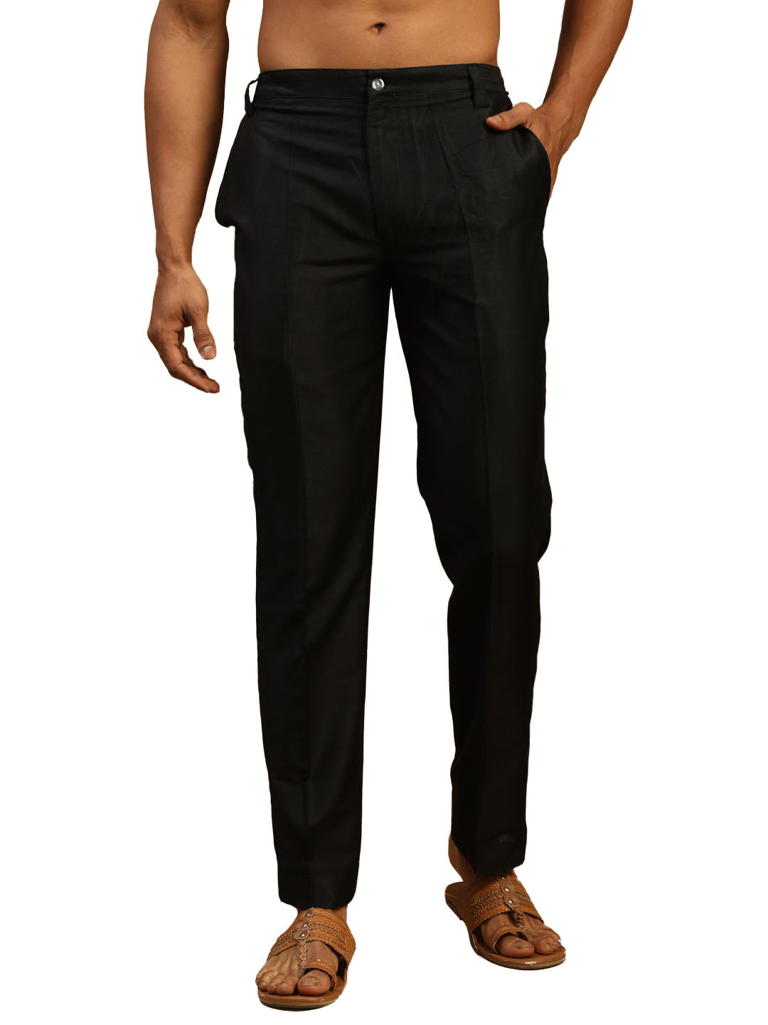 Vastramay Men's Black Viscose Pant Style Pyjama - Distacart