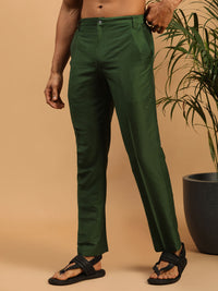 Thumbnail for Vastramay Men's Green Viscose Pant Style Pyjama - Distacart