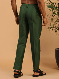 Thumbnail for Vastramay Men's Green Viscose Pant Style Pyjama - Distacart