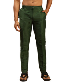 Thumbnail for Vastramay Men's Green Viscose Pant Style Pyjama - Distacart