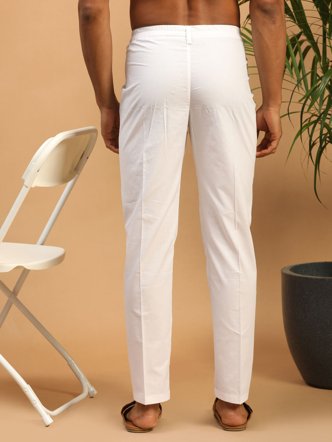 Vastramay Men's White - Pant Style Pyjama - Distacart