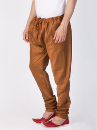 Thumbnail for VM by Vastramay Men's Coffee Silk Blend Pyjama - Distacart